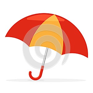 umbrella flat design vector drawing