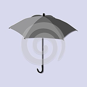 Umbrella Flat illustration of umbrella vector icon isolated on white background