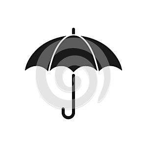 Umbrella flat vector icon isolated on white background