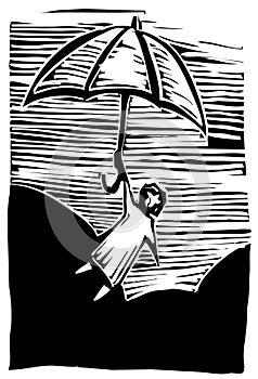 Umbrella Flying