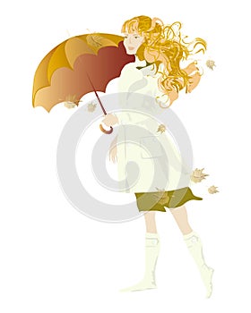 Umbrella girl