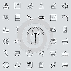 Umbrella icon. logistics icons universal set for web and mobile photo