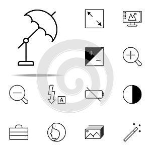 umbrella icon. photography icons universal set for web and mobile