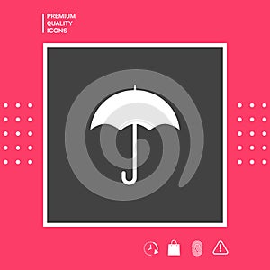 Umbrella icon symbol. Graphic elements for your design