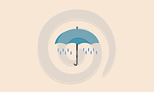 Umbrella Icon vector flat design
