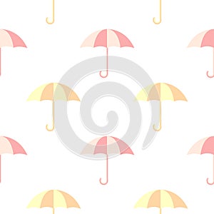 umbrella illustration seamless pattern