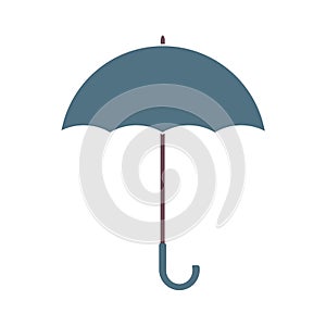 Umbrella isolated on white background. Vector colorful illustration.