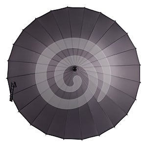 Umbrella isolated on white, top view