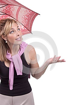 Un ombrello signora 