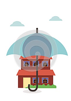 Umbrella protecting your house and property