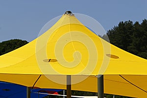 Umbrella for protection against rain and sun