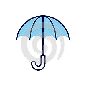 Umbrella related vector icon