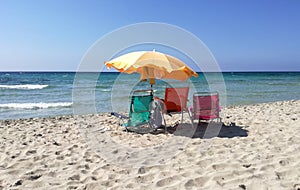 Umbrella by the sea