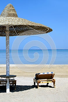 Umbrella on sea, Egypt