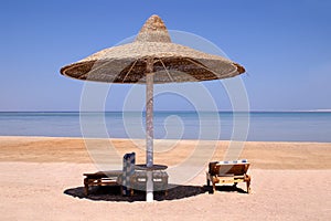 Umbrella on sea, Egypt