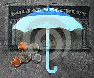 Umbrella and Social Security over money