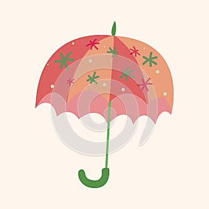 Umbrella theme elemets vector,eps