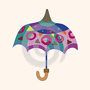 Umbrella theme elemets vector,eps