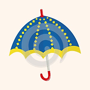 Umbrella theme elemets vector,eps