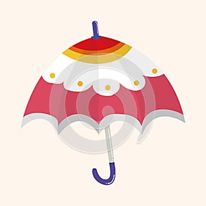 Umbrella theme elemets vector,eps