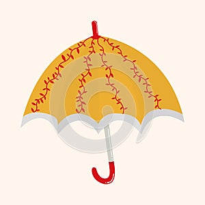 Umbrella theme elemets vector,eps