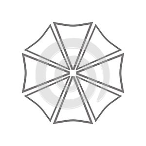 Umbrella on top icon. Element of web for mobile concept and web apps icon. Outline, thin line icon for website design and photo