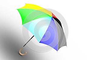 Umbrella (unfolded, ranbow colored)