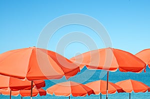 Umbrellas on the beach