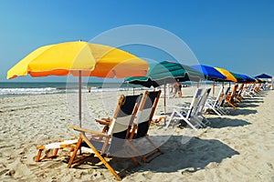 Umbrellas on the Grand Strand, Myrtle beach, SC