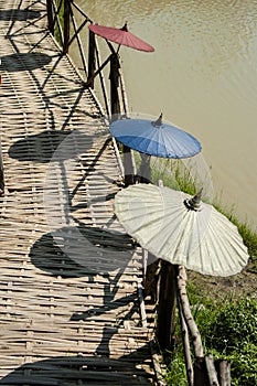 Umbrellas / paper umbrellas colorful : Colorful background