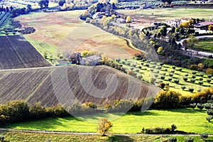 Umbrian landscape in autumn