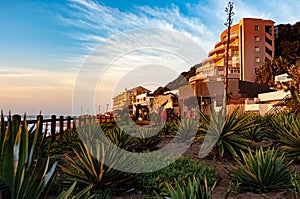 Umdloti Beachfront at Sunrise, Durban South Africa