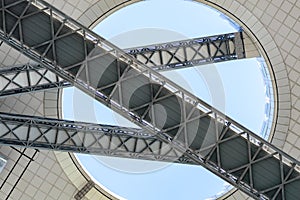 Umeda Sky Building, famous landmark in Osaka, Japan