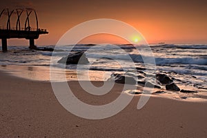 Umhlanga Pier sunrise