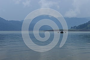 Umiam Lake (Barapani Lake), Shillong, Meghalaya, India, Asia