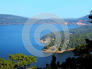 Umiam Lake (Barapani Lake), Shillong, Meghalaya, India, Asia