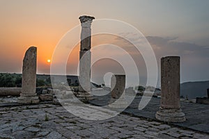 Umm Qais gadara romans ruins jordan photo