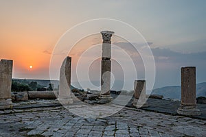 Umm Qais gadara romans ruins Jordan