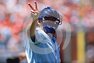 Umpire Make a Call at Baseball Game
