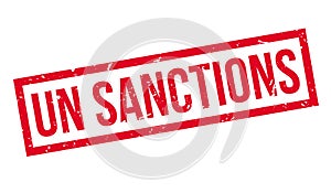 UN Sanctions rubber stamp photo