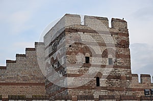 Unable to resist the conquest of Istanbul Byzantine walls