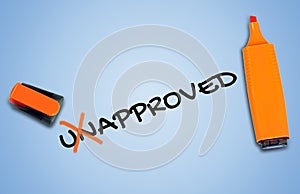 Unapproved word