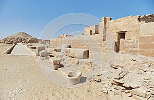 The Unas Causeway at Saqqara photo