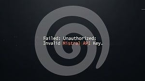 Unauthorized api key error