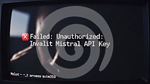 Unauthorized mistral api key error