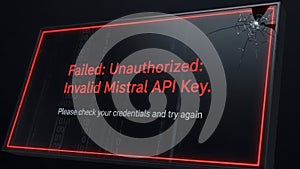 Unauthorized mistral api key error