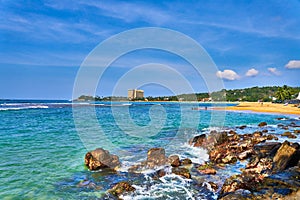 Unawatuna Beach seascape Sri Lanka Ceylon