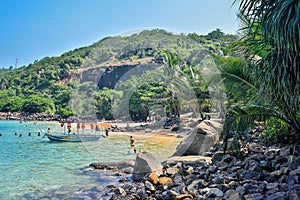 Wild beach on the ocean