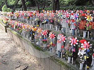 Unborn Children Garden at the cemetery of Japanese temple