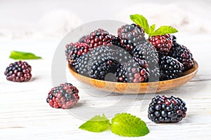 Ãâunch of wild berries and mint